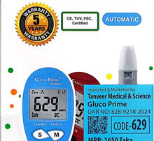 Load image into Gallery viewer, YASEE Gluco Prime Automatic Blood Glucose Monitor with 50 Test Strips
