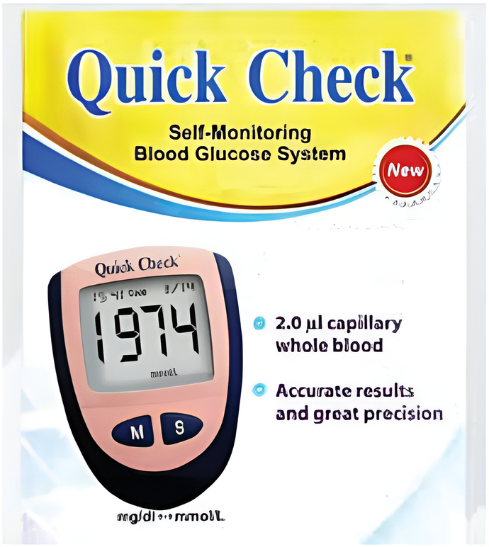 Quick Check Diabetes Glucose Meter | Hateemtai.com
